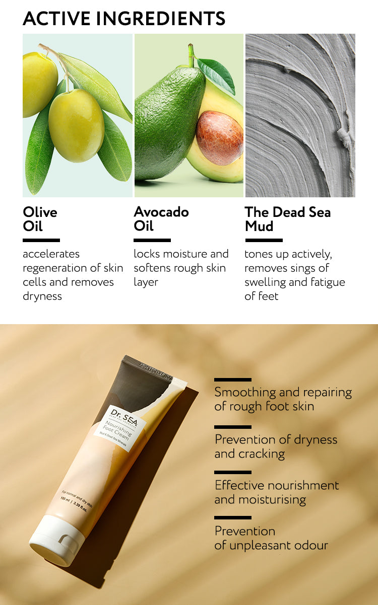 Nourishing Foot Cream — Mud & Dead Sea Minerals - 100 ml