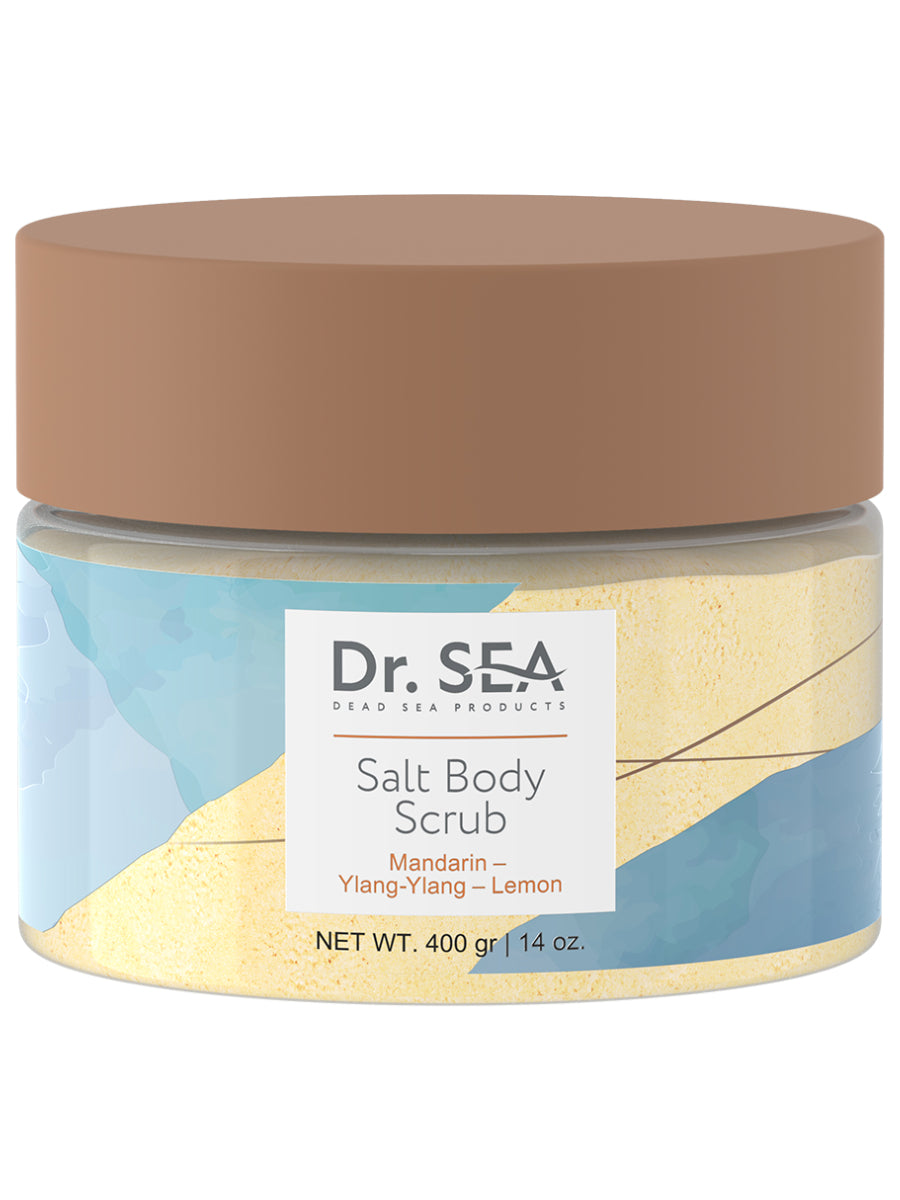 Salt Body Scrub Mandarin - Ylang-Ylang - Lemon, 400 g