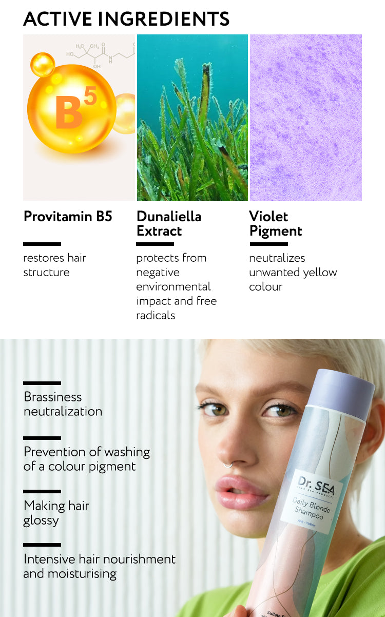 Daily Blonde Shampoo - Anti - Yellow - 300 ml