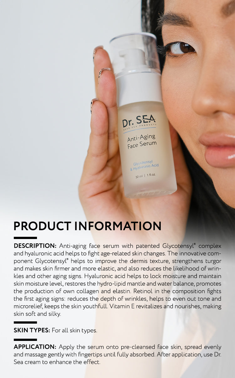 Anti-Aging Face Serum - Glycotensyl & Hyaluronic Acid - 30 ml
