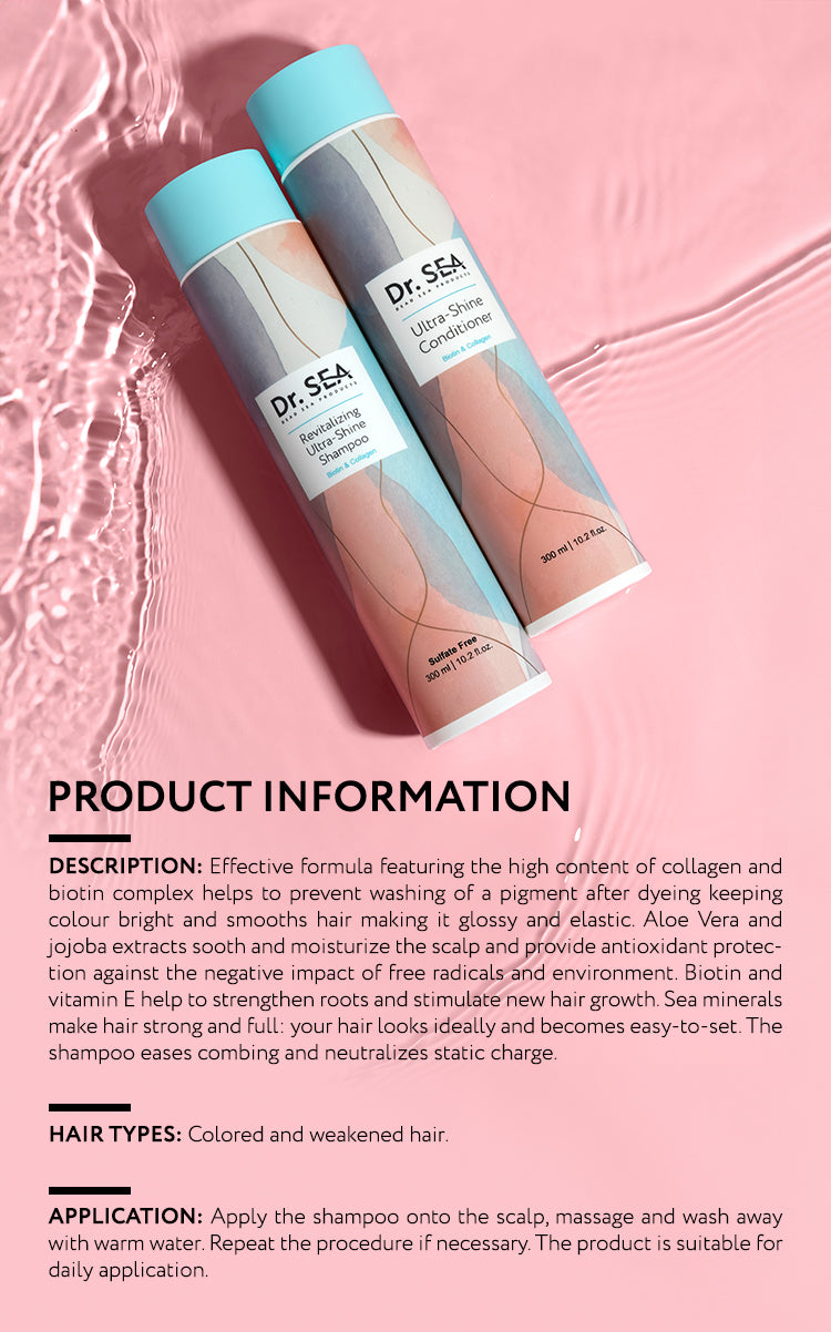 Revitalizing Ultra-Shine Shampoo Biotin & Collagen - 300 ml