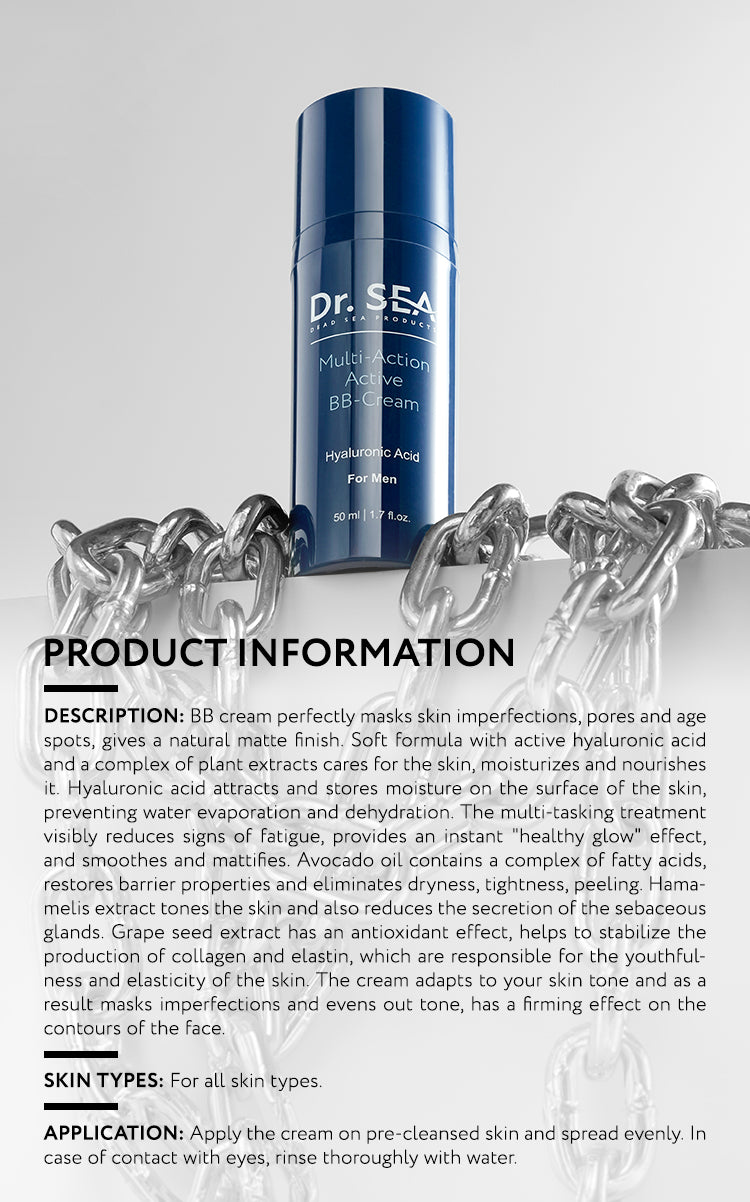 Multi-Action Active BB-Cream For Men - 50 ml