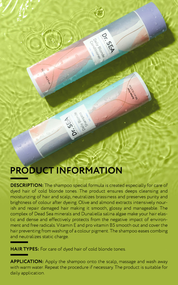 Daily Blonde Shampoo - Anti - Yellow - 300 ml
