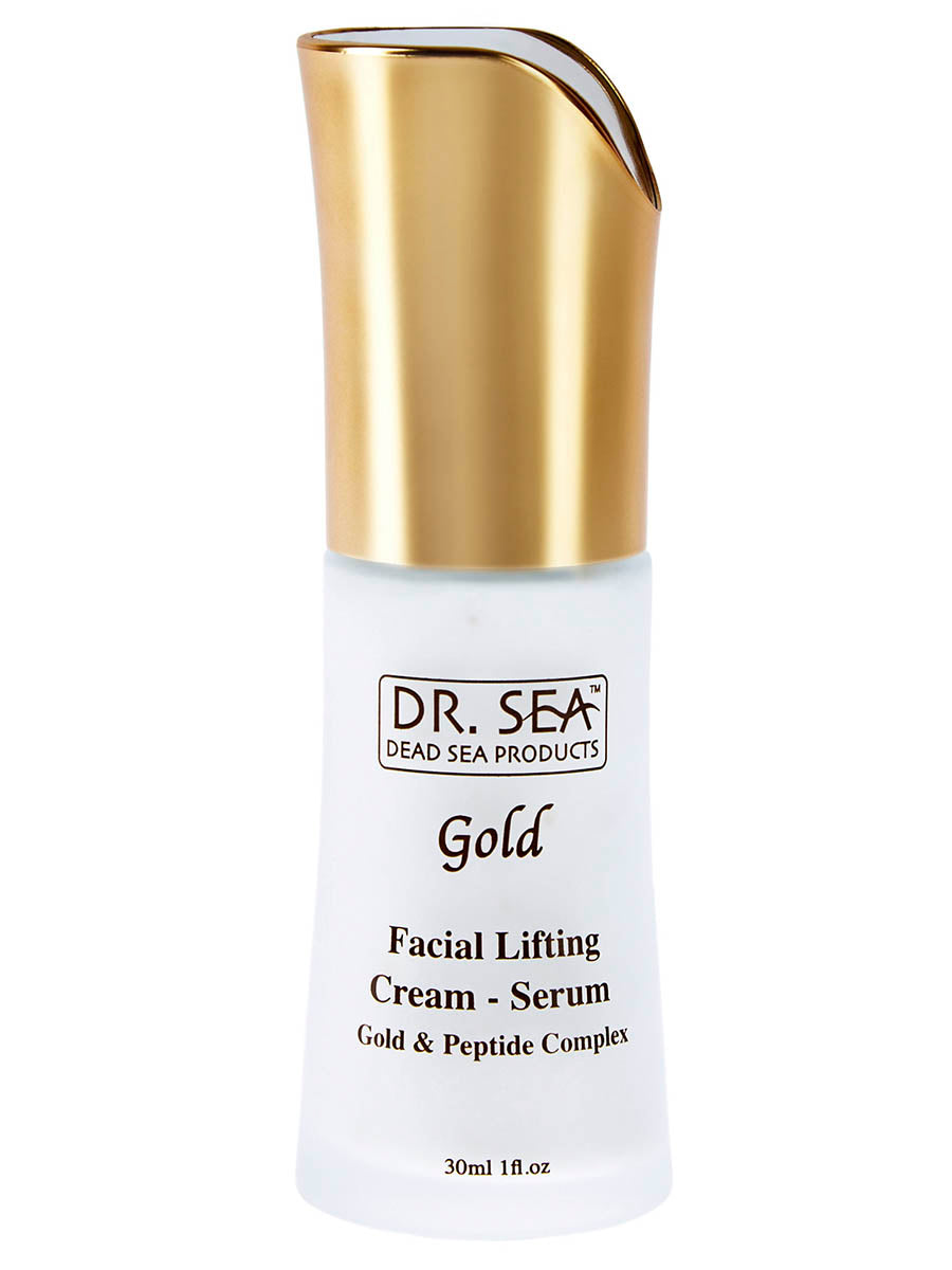 Facial lifting cream- serum with gold and peptide complex - 30 ml