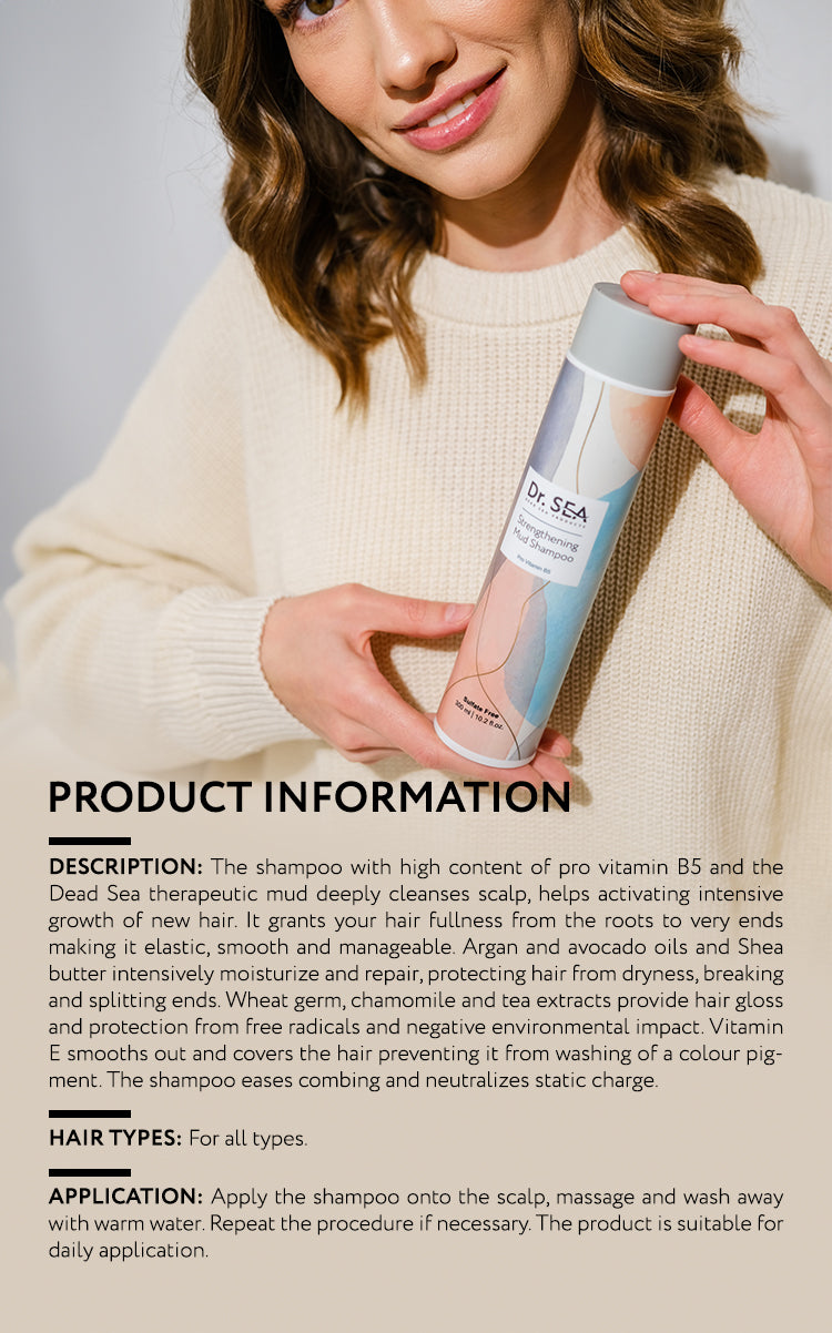Strengthening Mud Shampoo - Pro Vitamin B5 - 300 ml