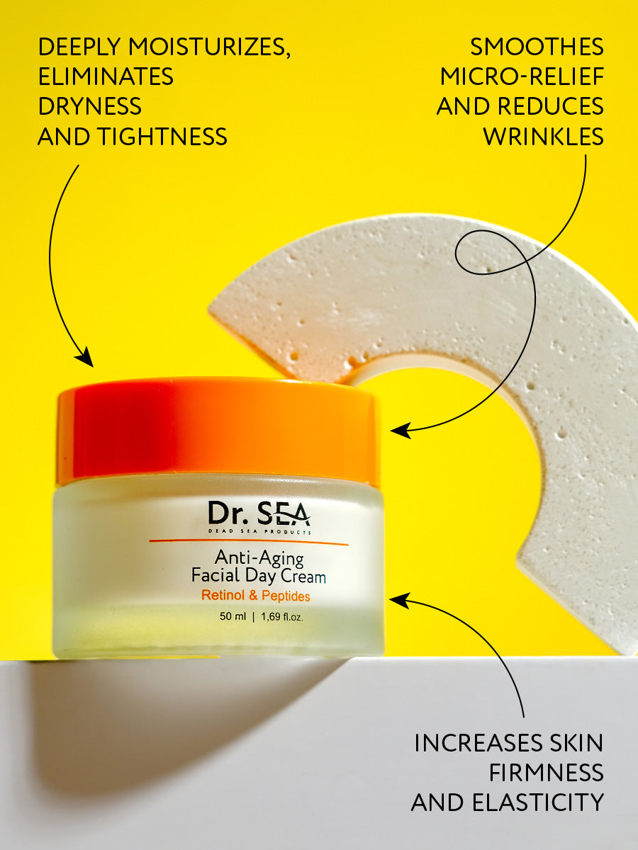 Anti-Aging Facial Day Cream - Retinol & Peptides - 50 ml