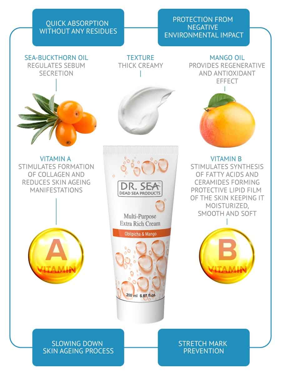 Crema Multiusos Extra Rica - Oblipicha & Mango - 200 ml
