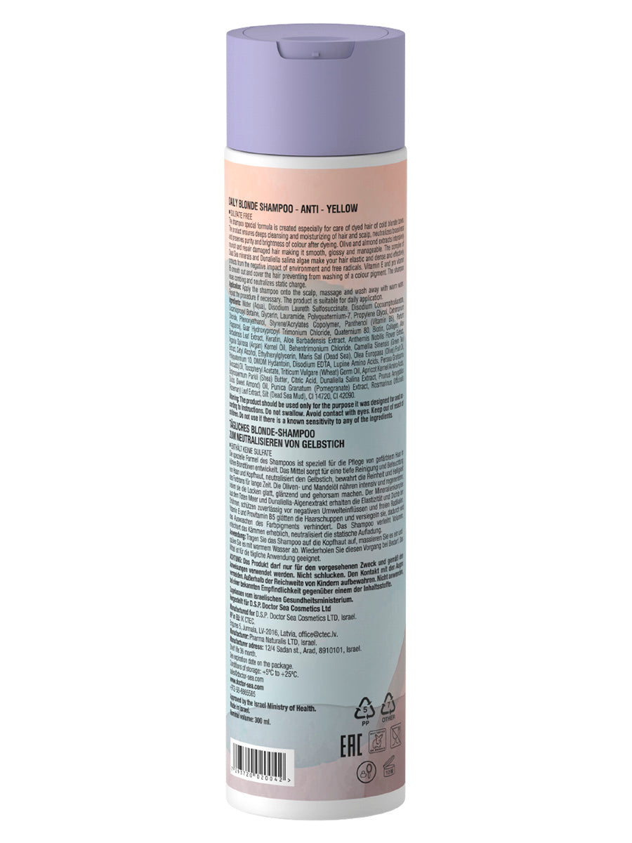 Daily Blonde Shampoo - Anti - Yellow - 300 ml