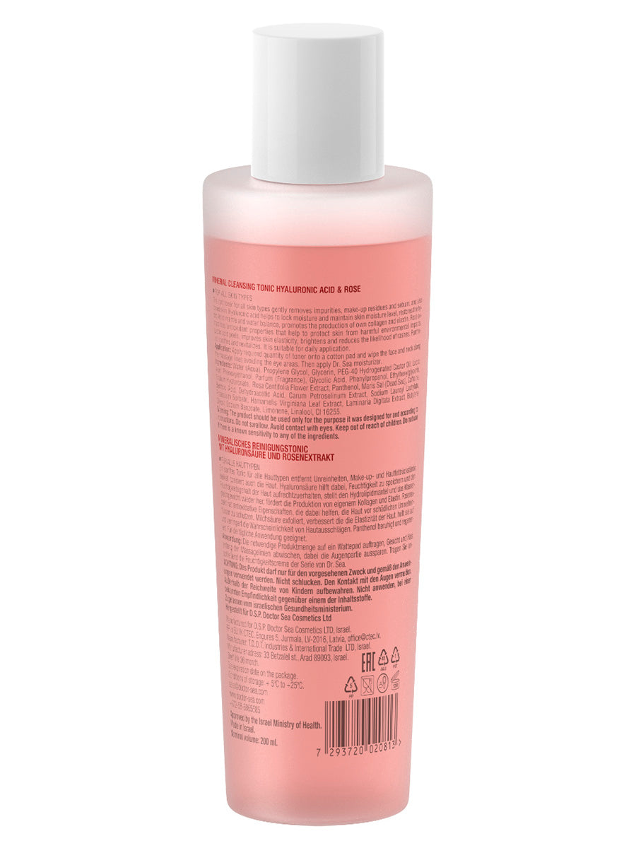 Mineral Cleansing Tonic Hyaluronic Acid & Rose