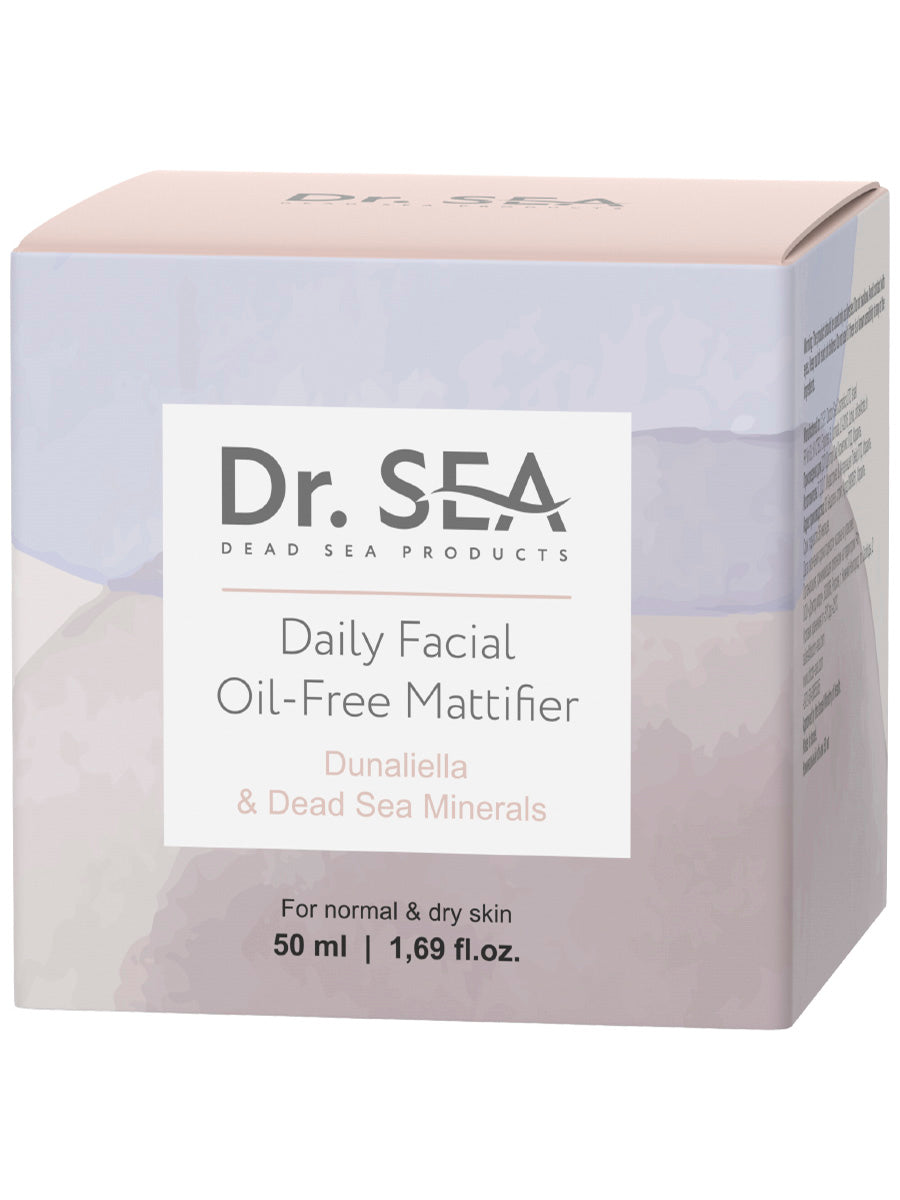 Daily Facial Oil-Free Mattifier - Dunaliella & Dead Sea Minerals - 50ml