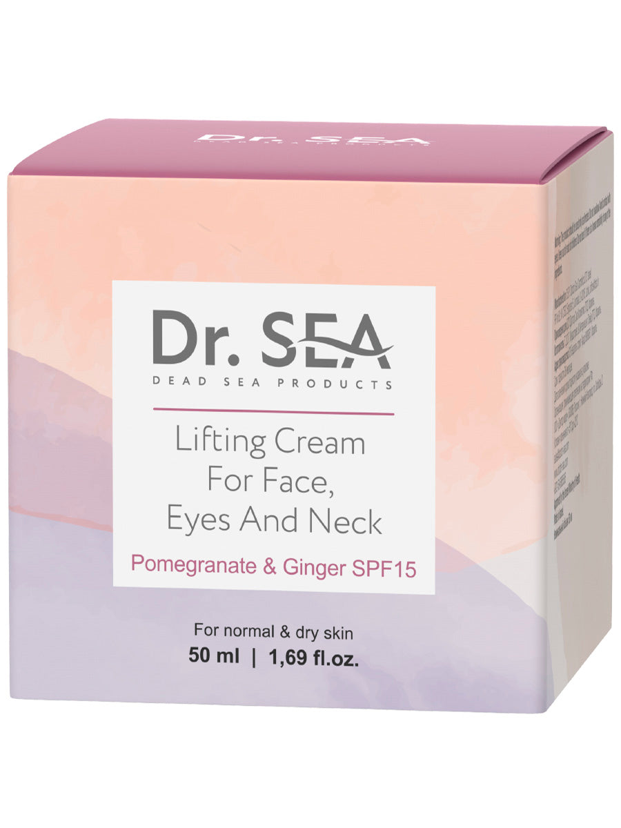 Lifting Cream For Face, Eyes And Neck - Pomegranate & Ginger Spf15 - 50 ml