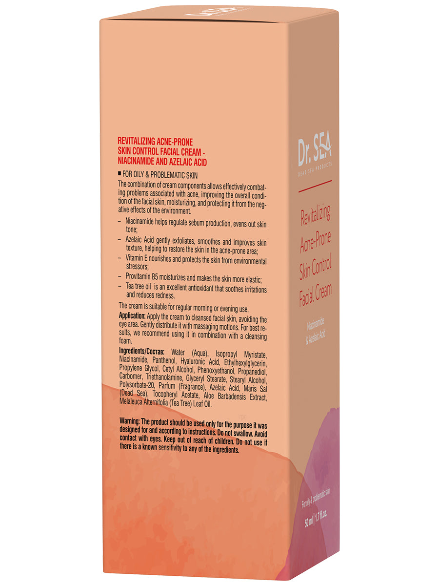 Revitalizing Acne-Prone Skin Control Facial Cream - Niacinamide And Azelaic Acid