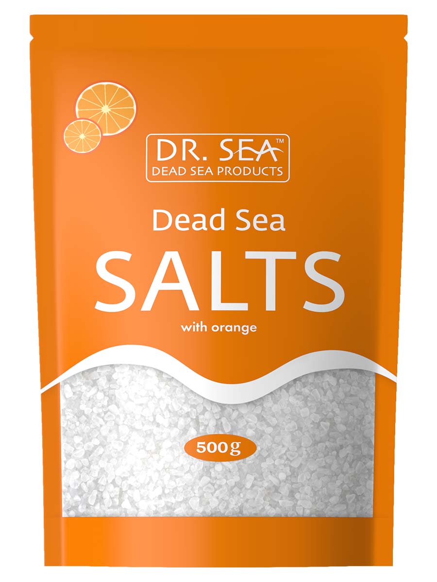 Dead Sea salt with orange extract 500g