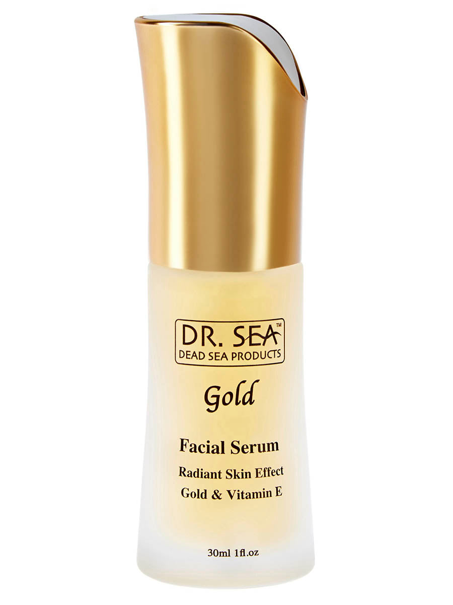 Facial serum with gold and vitamin E - radiant skin effect - 30 ml