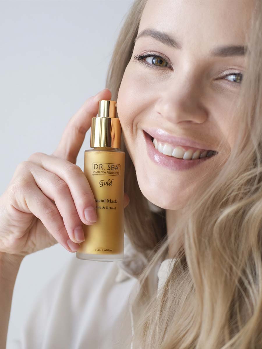 Gesichtsmaske mit Gold und Retinol - 50 ml