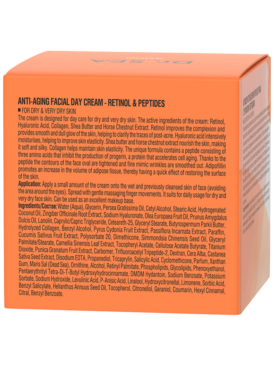 Anti-Aging Facial Day Cream - Retinol & Peptides - 50 ml