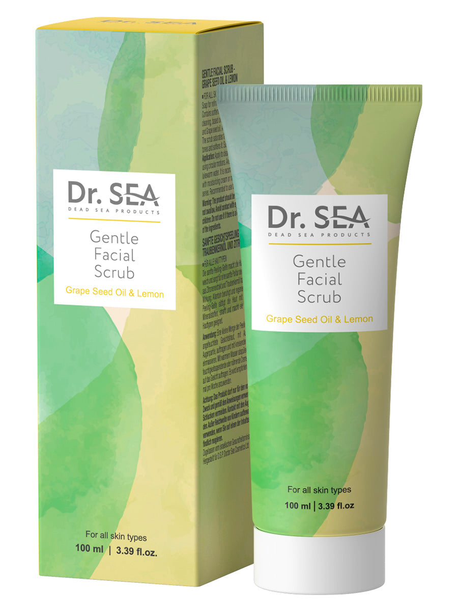 Gentle Facial Scrub - Grape Seed Oil & Lemon - 100 ml