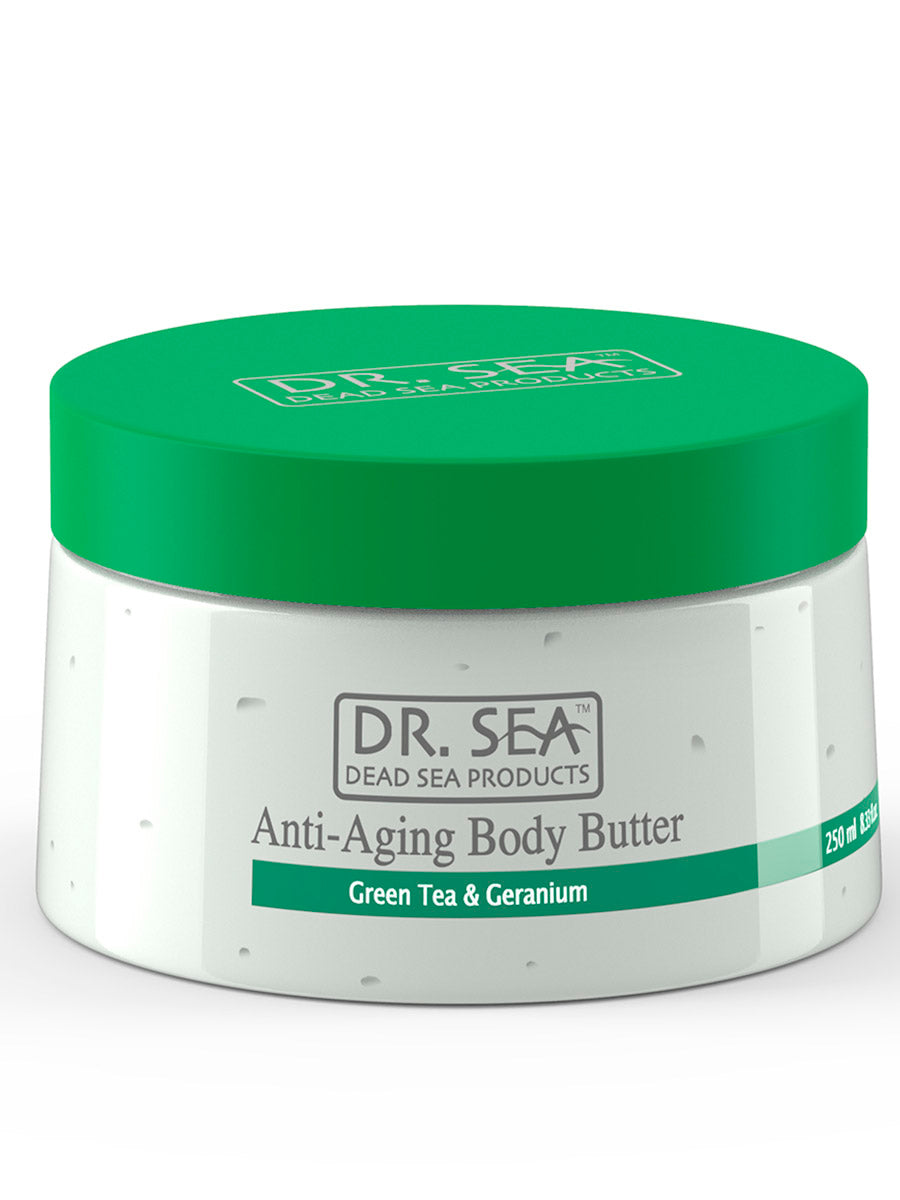 Anti-Aging-Körperbutter – Grüner Tee und Geranie – 250 ml