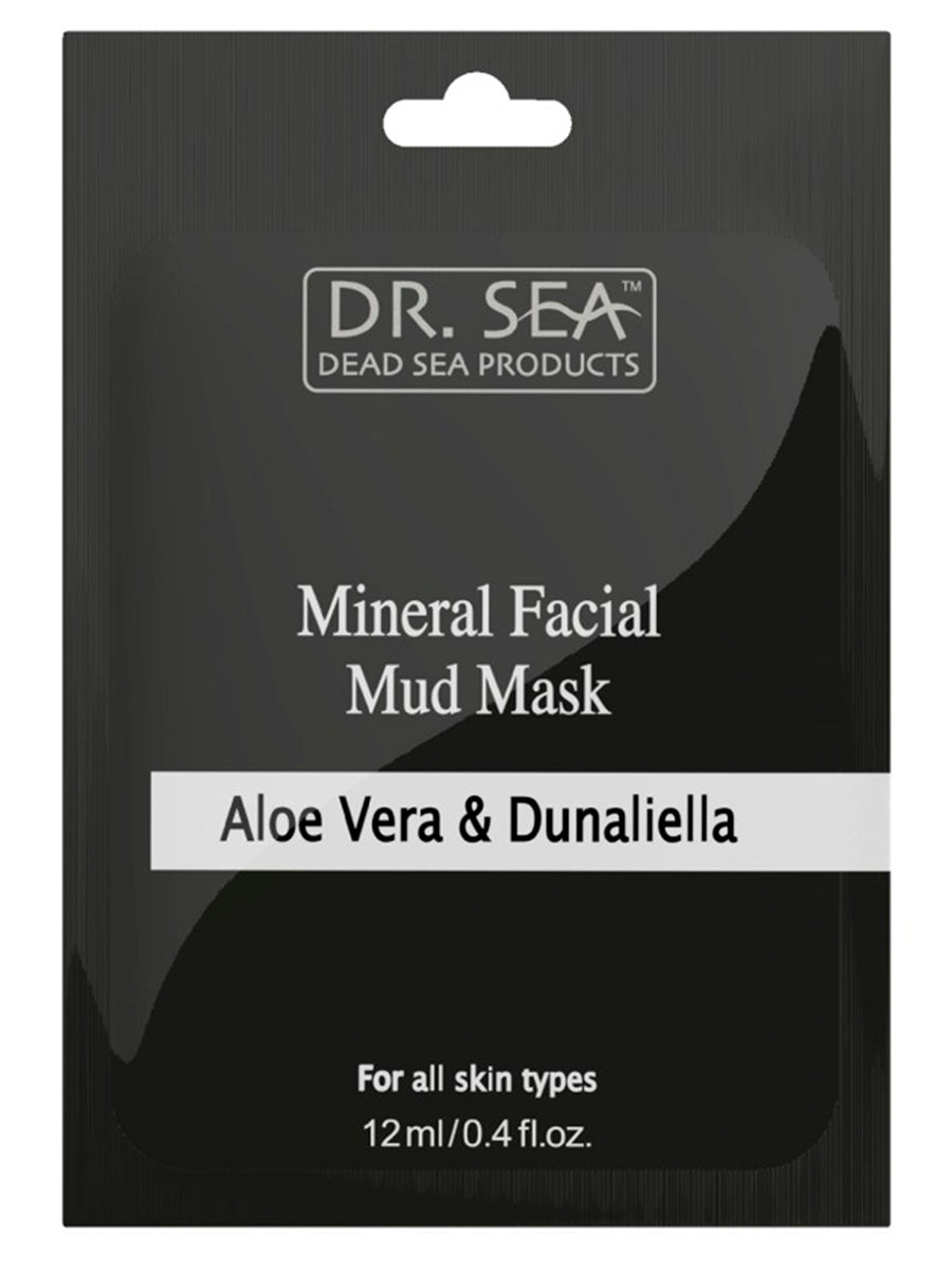 Mineral Facial Mud Mask with Aloe Vera and Dunaliella - 12ml
