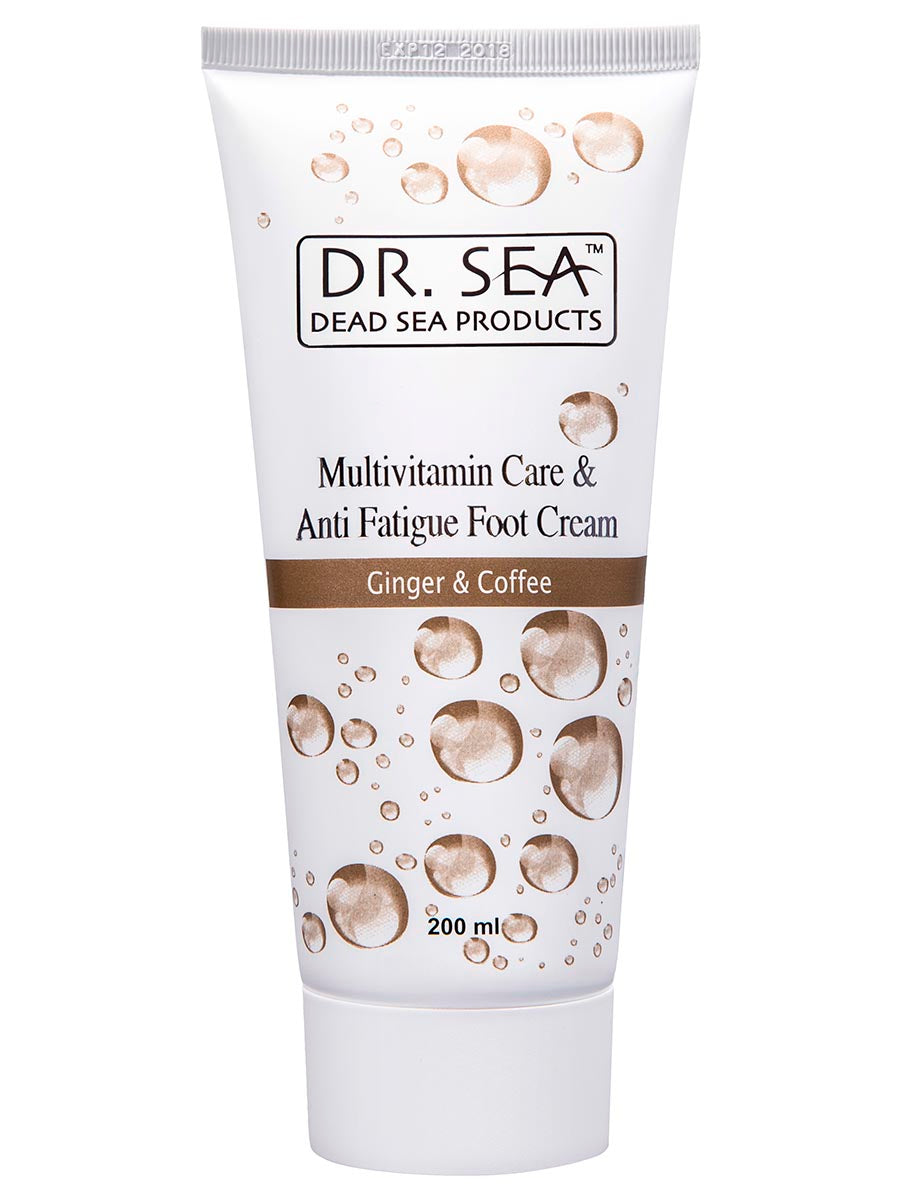 Multi-Vitamin Treatment and Anti-Fatigue Foot Cream with Ginger and Coffee Extracts - 200 ml