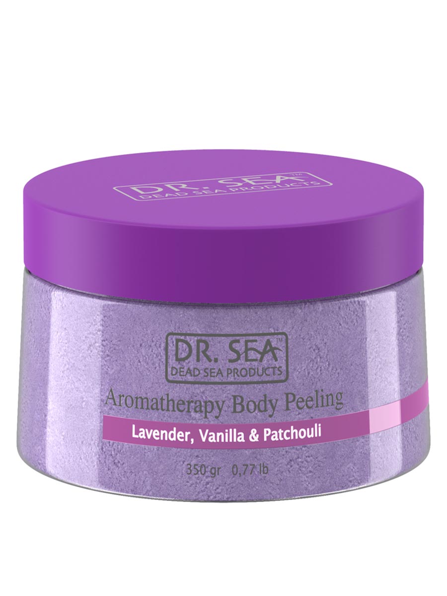 Aromatherapie-Körperpeeling – Lavendel, Vanille und Patchouli – 350 g