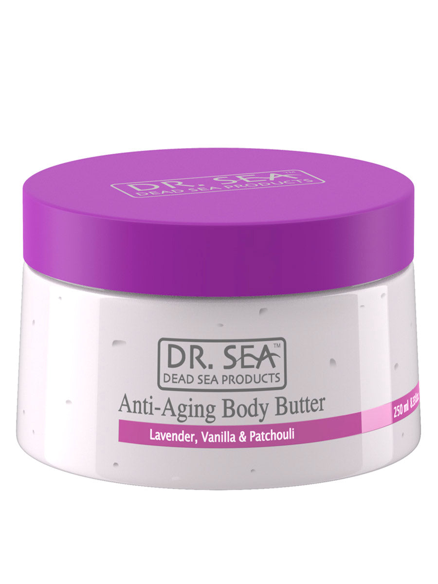 Anti-Aging-Körperbutter – Lavendel, Vanille und Patchouli – 250 ml